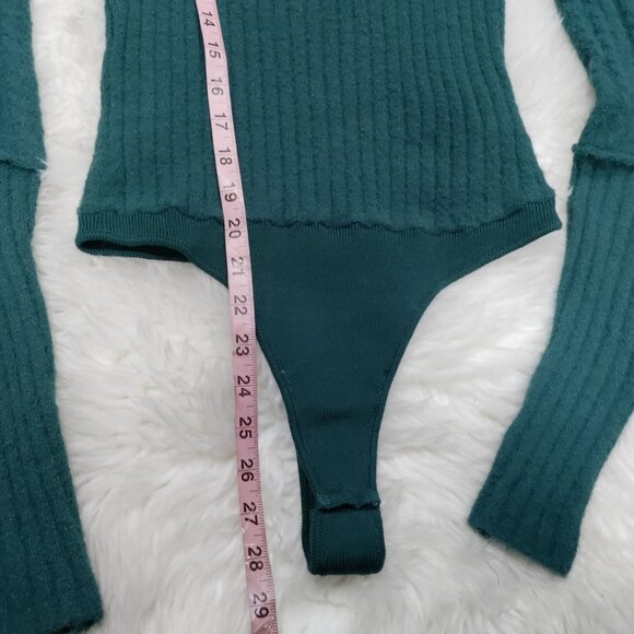 Free People Intimately Boho Keep Me Warm Knit Stretch Bodysuit Women's Small - Picture 13 of 14